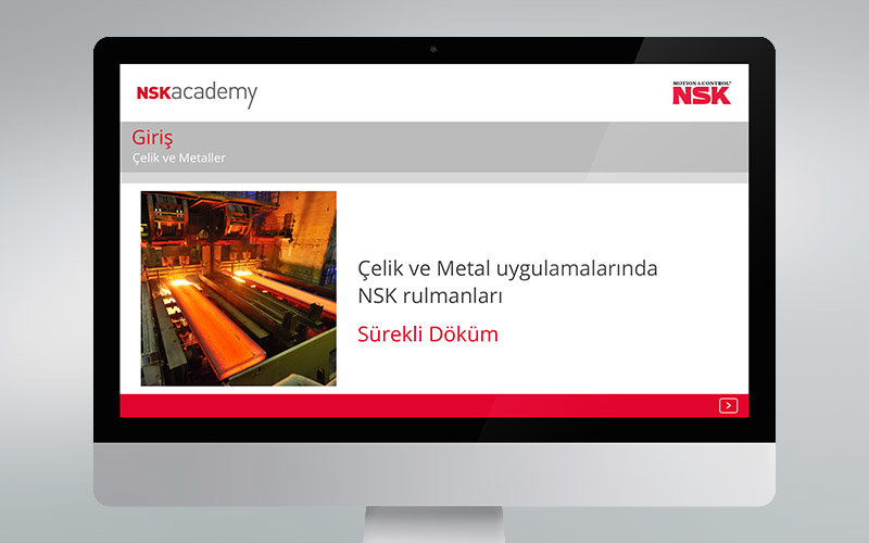 Sürekli döküm çevrim içi eğitim modülü NSK Academy platformunda kullanıma sunuldu